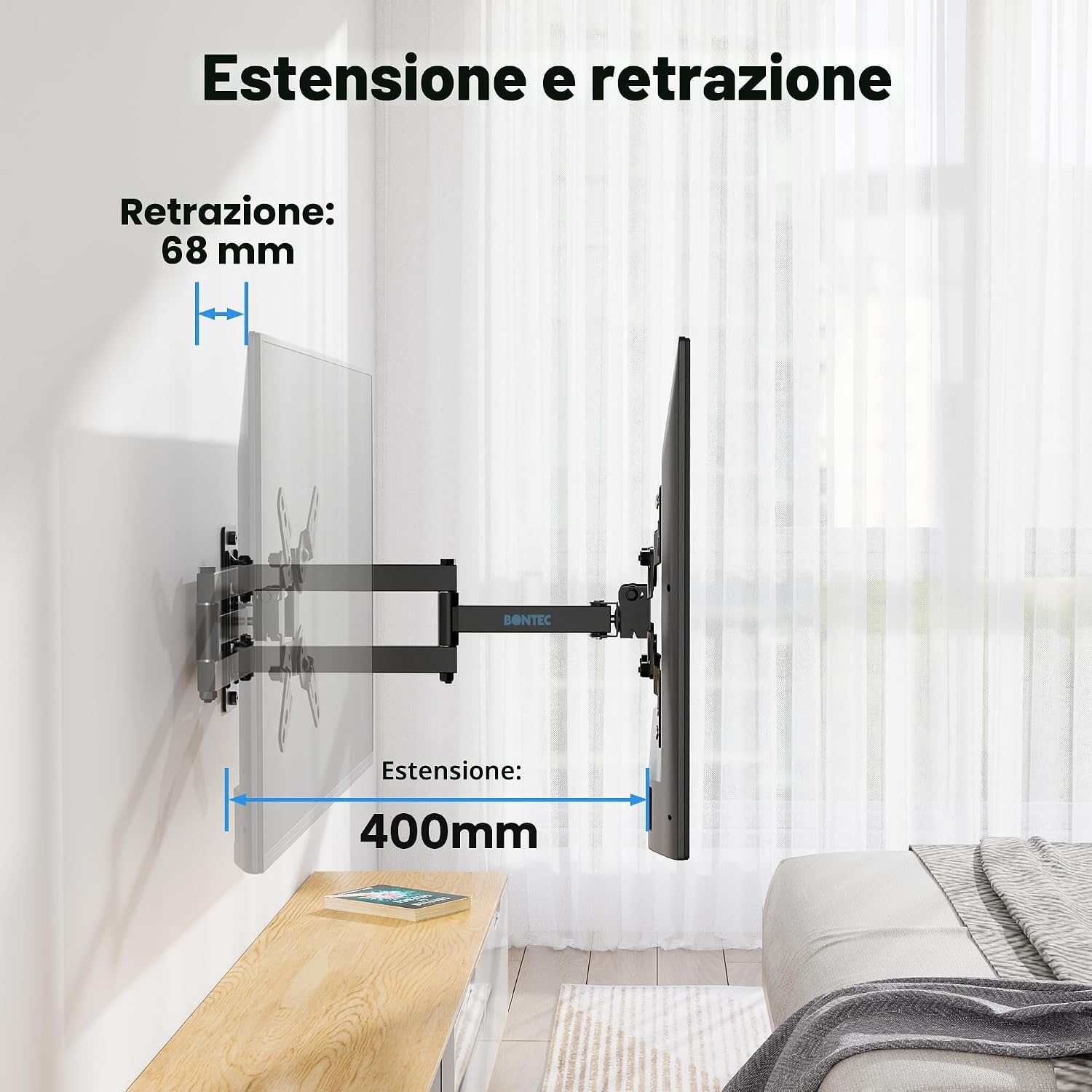 Detalle de Supporto TV BONTEC Parete 13-42 pollici