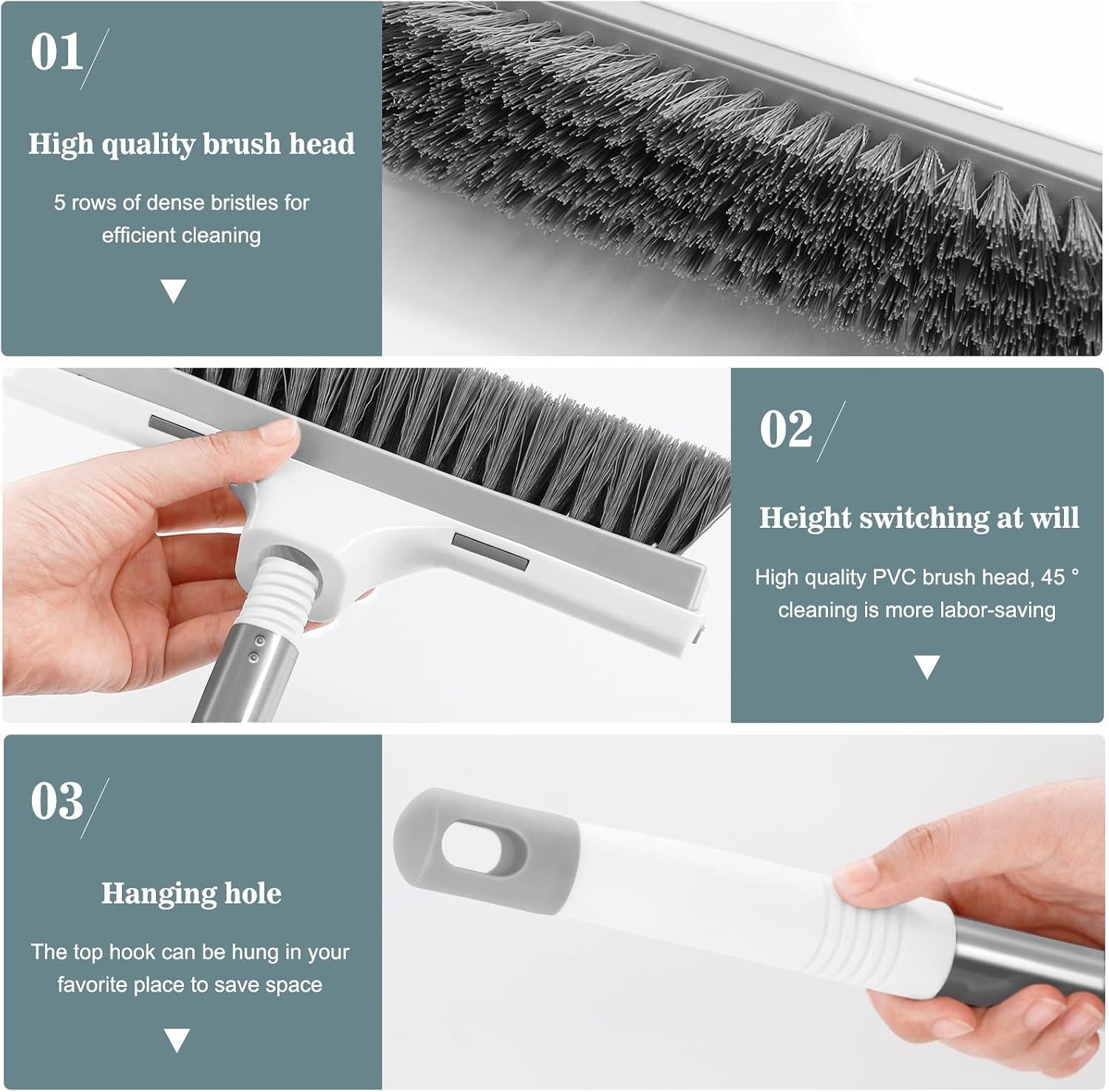Thumbnail 3 de Newthinking Floor Scrubbing Brush with Long Handle