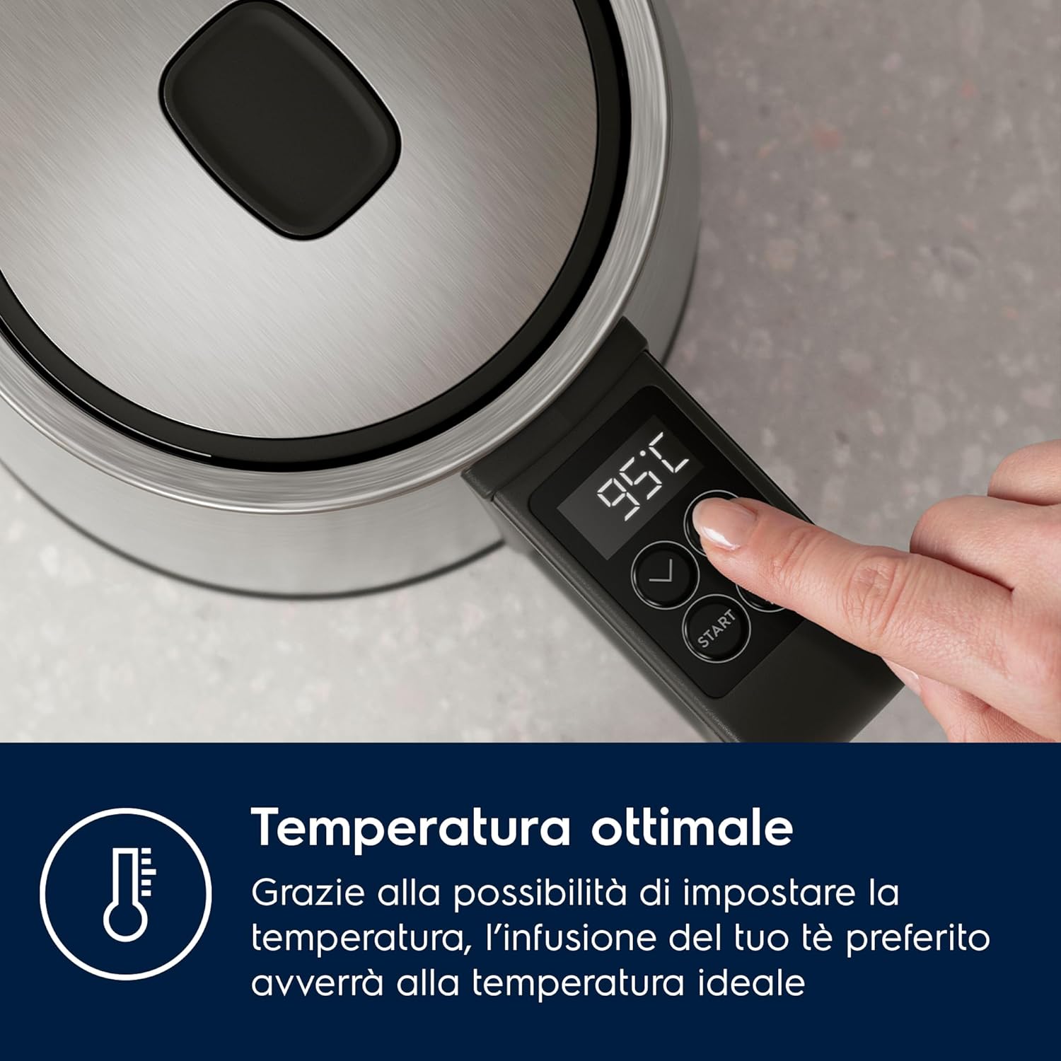 Thumbnail 2 de Electrolux Create 5 E5K1-6ST: Bollitore Elettrico 1,7 L con controllo temperatura e funzione Keep Warm
