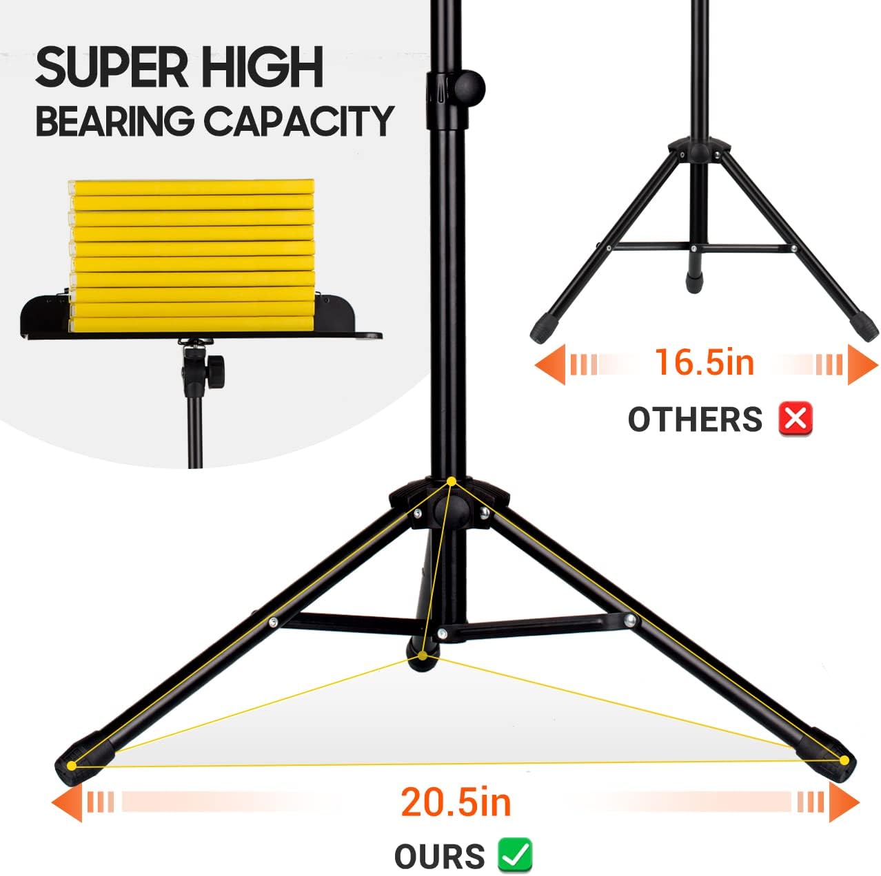 Detalle de CAHAYA Sheet Music Stand Dual-use Convert to Desktop Stand