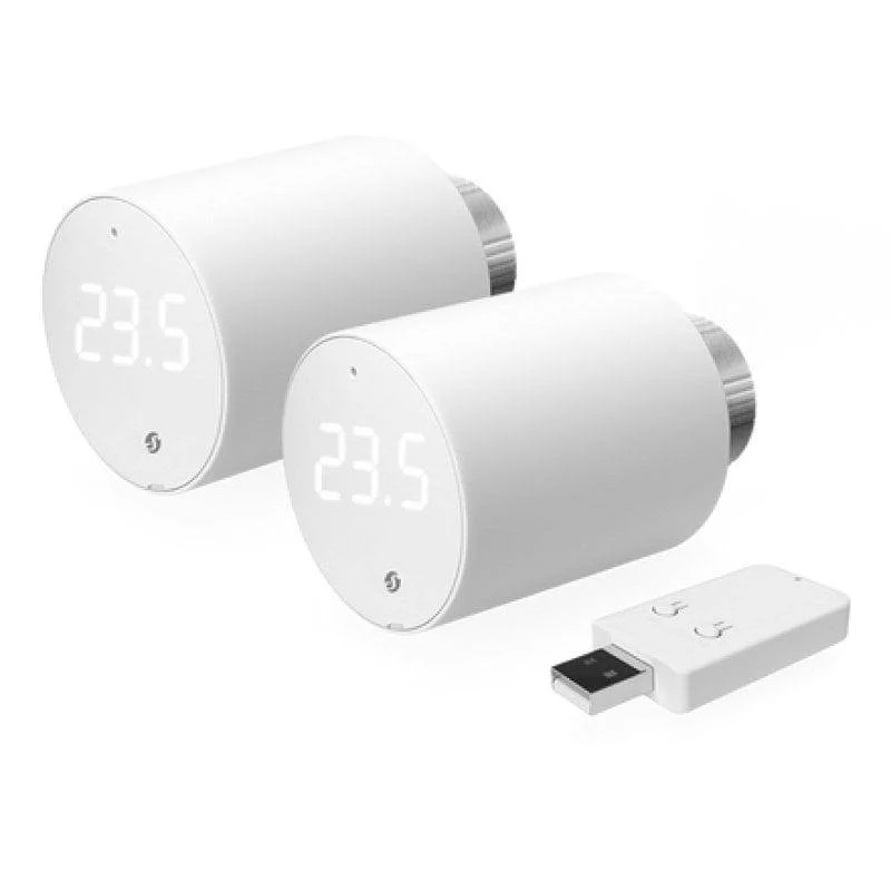 Detalle de Termostato inteligente Shelly WiFi programable (pack 2) para válvulas M30 x 1.5 mm