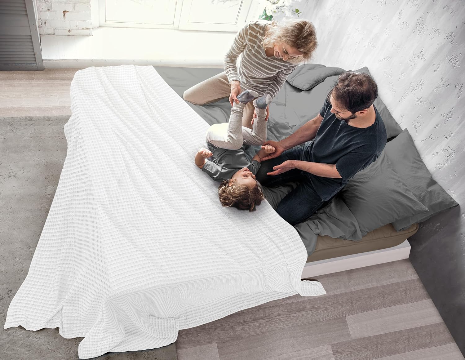 Thumbnail 6 de Utopia Bedding Couverture 300 GSM 228 x 228 cm