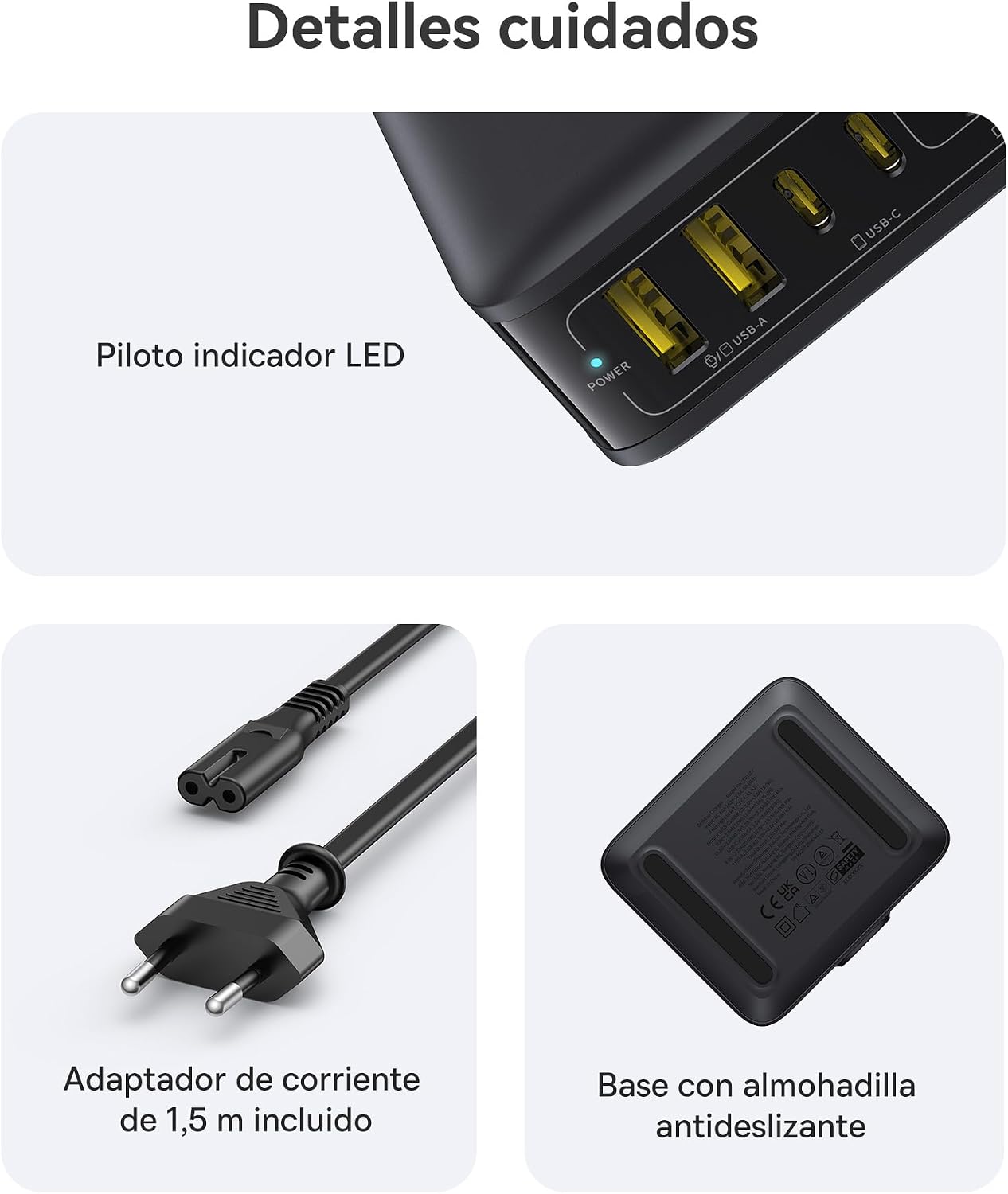 Thumbnail 6 de Baseus Cargador USB C 120W estación 6 puertos