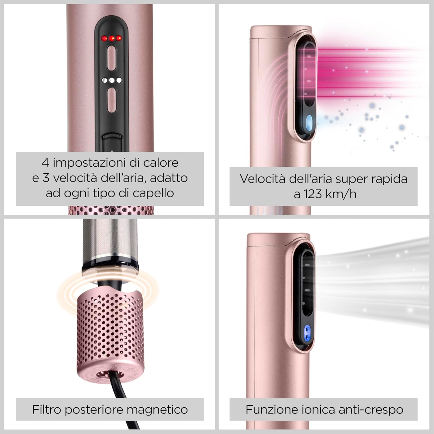 Thumbnail 6 de BaByliss Air Wand AS6556E: asciugacapelli con piastra lisciante e styler 4 in 1 con diffusore e funzione ionica