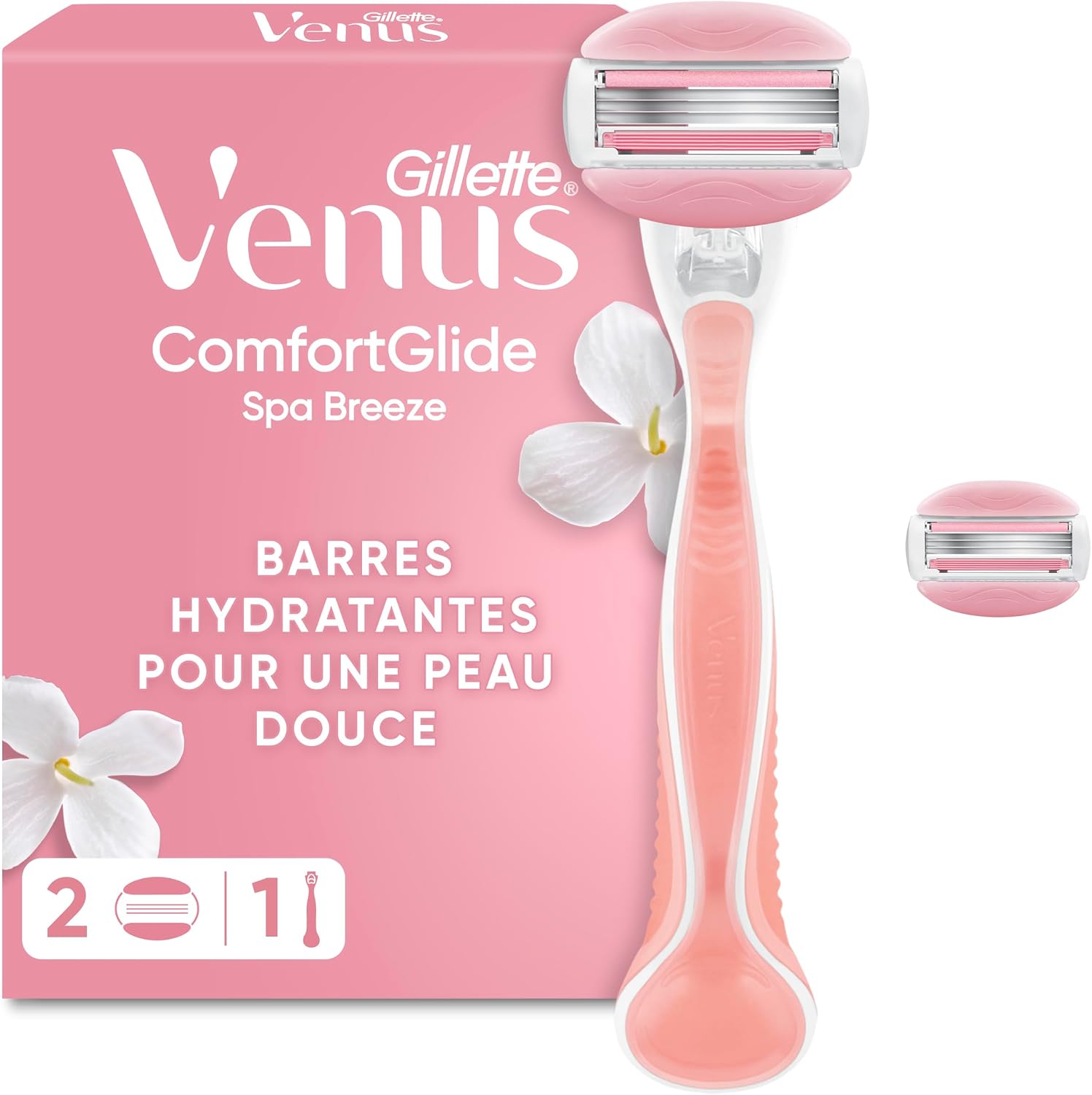 Gillette Venus ComfortGlide Spa, rasoir femme, 3 lames
