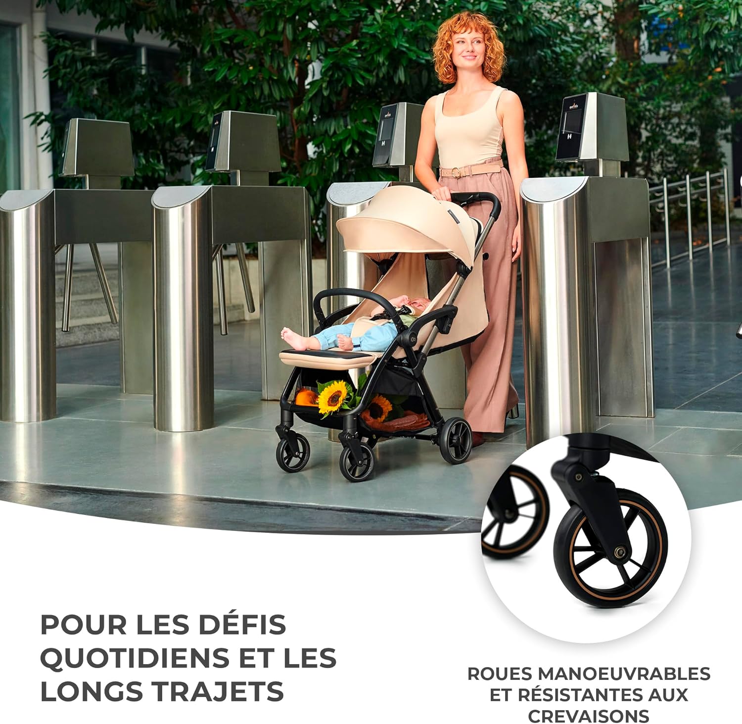 Detalle de Kinderkraft APINO Poussette Légère : voyage et quotidien, pliage automatique
