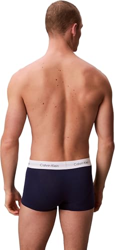 Detalle 2 de Calvin Klein Herren Boxershorts Low Rise TRUNK, 3er Pack U2664G – Mehrfarbig, Small