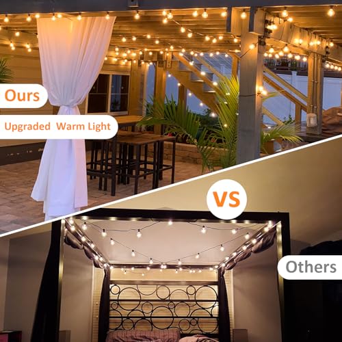 Thumbnail 3 de GLUROO 45.7M guirnalda de luces exterior LED con bombillas G40 (75+2) impermeable
