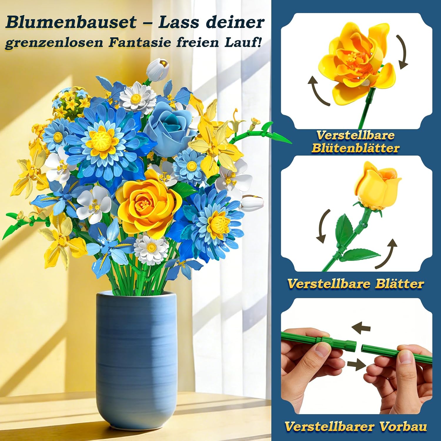 Thumbnail 4 de Flowers Building Sternenblüten Bauset 549 Teile