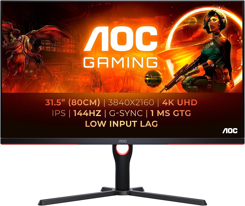 Thumbnail 1 de AOC U32G3X/BK Monitor gaming 32" UHD 144 Hz