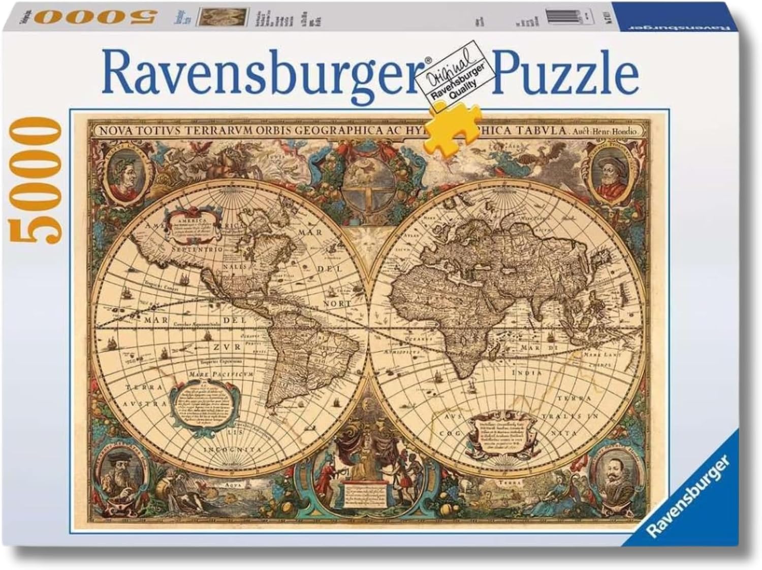 Detalle de Ravensburger Puzzle Mappamondo storico 5000 pezzi 🧩