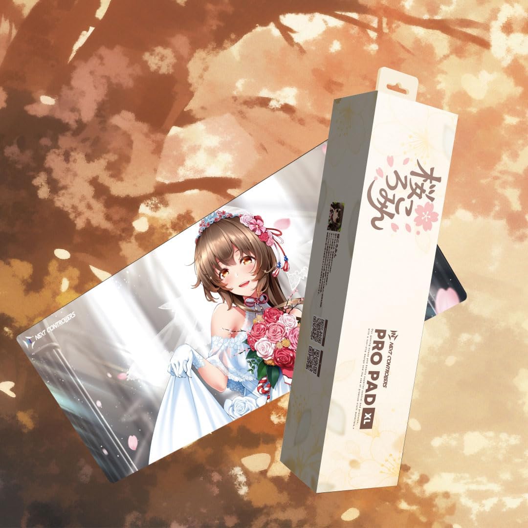Detalle de NEXTコントローラー 桜ころみんモデル ゲーミングマウスパッド XLサイズ クロス表面 900×400×5mm