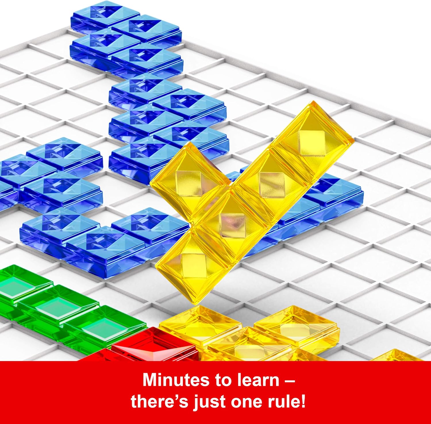 Detalle de Blokus Strategy Board Game by Mattel Games – Colour-Blind Friendly Family Fun