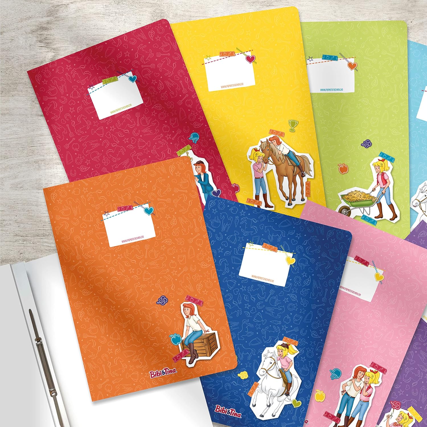 Thumbnail 6 de Papierdrachen Schnellhefter aus Karton DIN A4 – Bibi & Tina Set 4 (8 Stück, 350 g/m²)