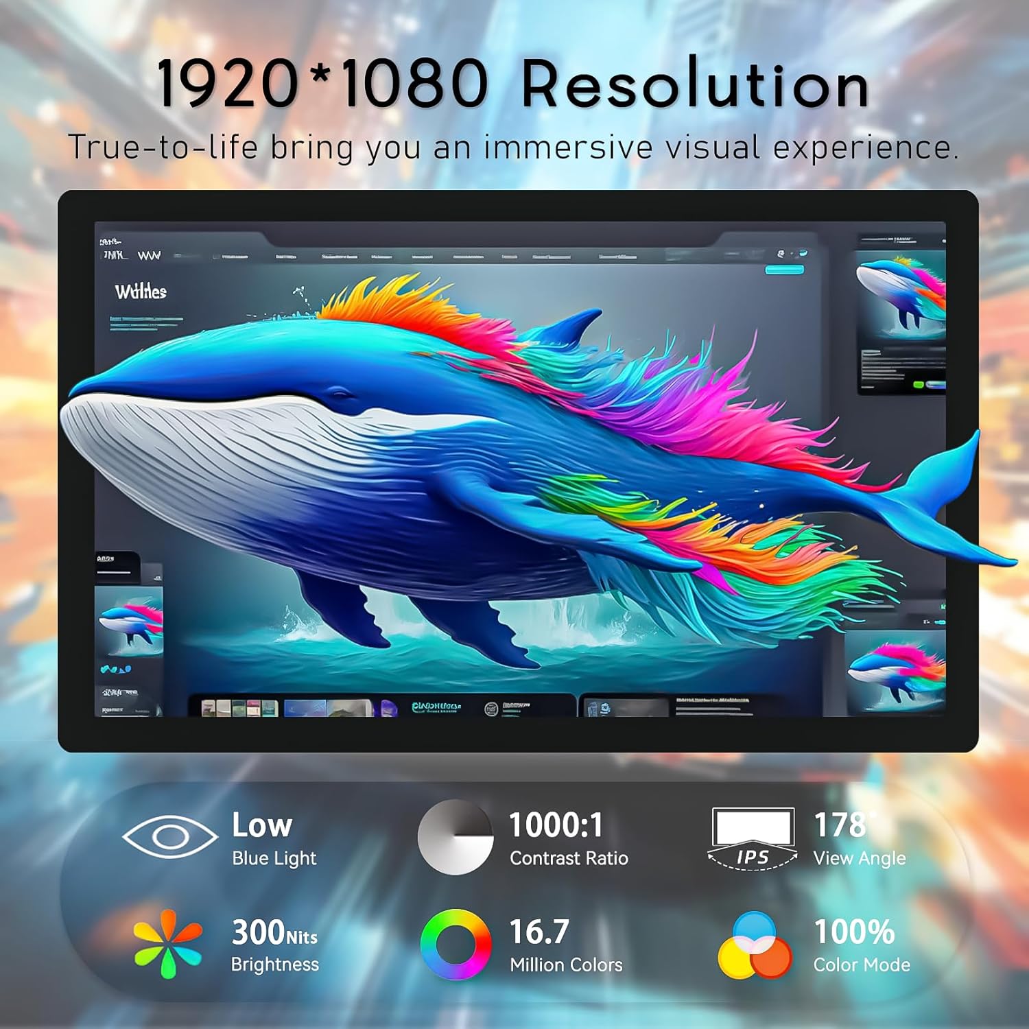 Thumbnail 1 de HAMTYSAN 15,6-Zoll Raspberry-Pi Touchscreen-Monitor (FHD 1920×1080, IPS, 10-Punkt) mit Dual-Lautsprechern