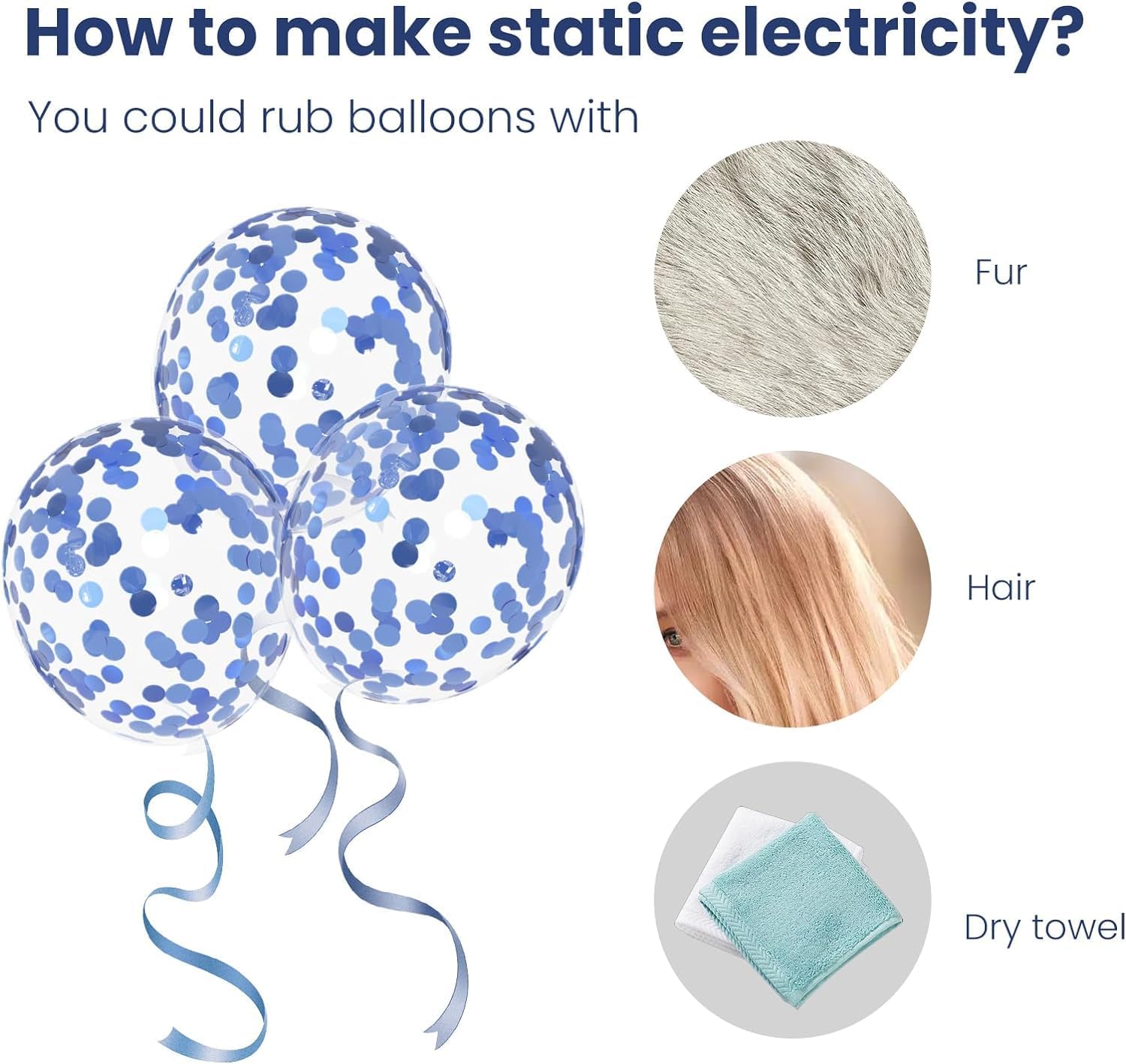 Thumbnail 5 de Luftballons Blau 60 Stück 🎈