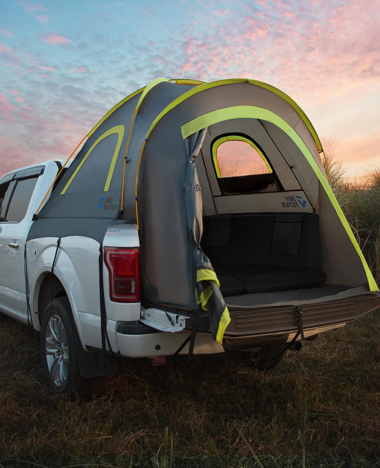 Thumbnail 1 de JOYTUTUS Pickup Truck Tent 5ft 2.0 (Double-Layer, Waterproof PU2000mm) for 2 People, Portable Truck Bed Tent — Green