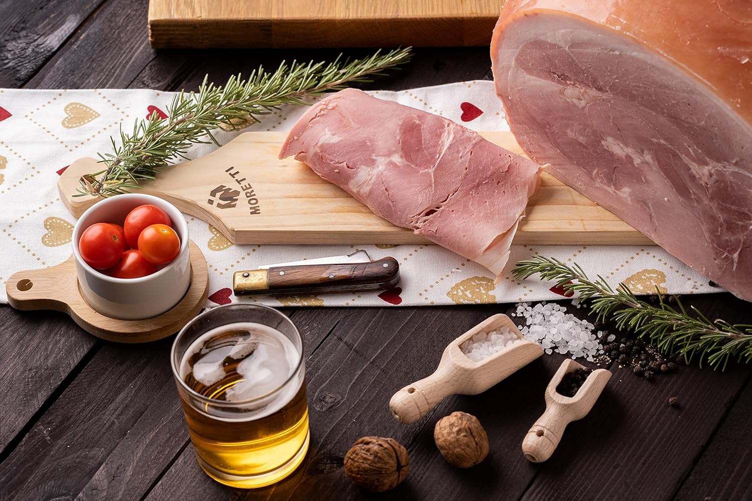 Thumbnail 2 de Moretti Prosciutto Cotto 1.2 Kg – Alta Qualità, Senza Glutine e Lattosio, Ideale per Affettatrice Elettrica