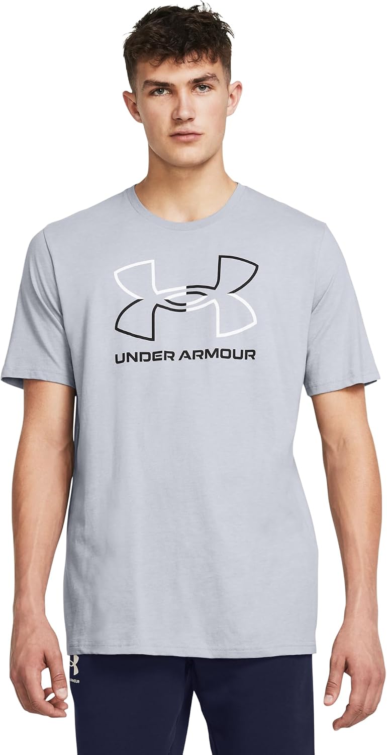 Detalle 2 de Under Armour UA GL Foundation T-Shirt, Gris Medio, Hombre 🏋