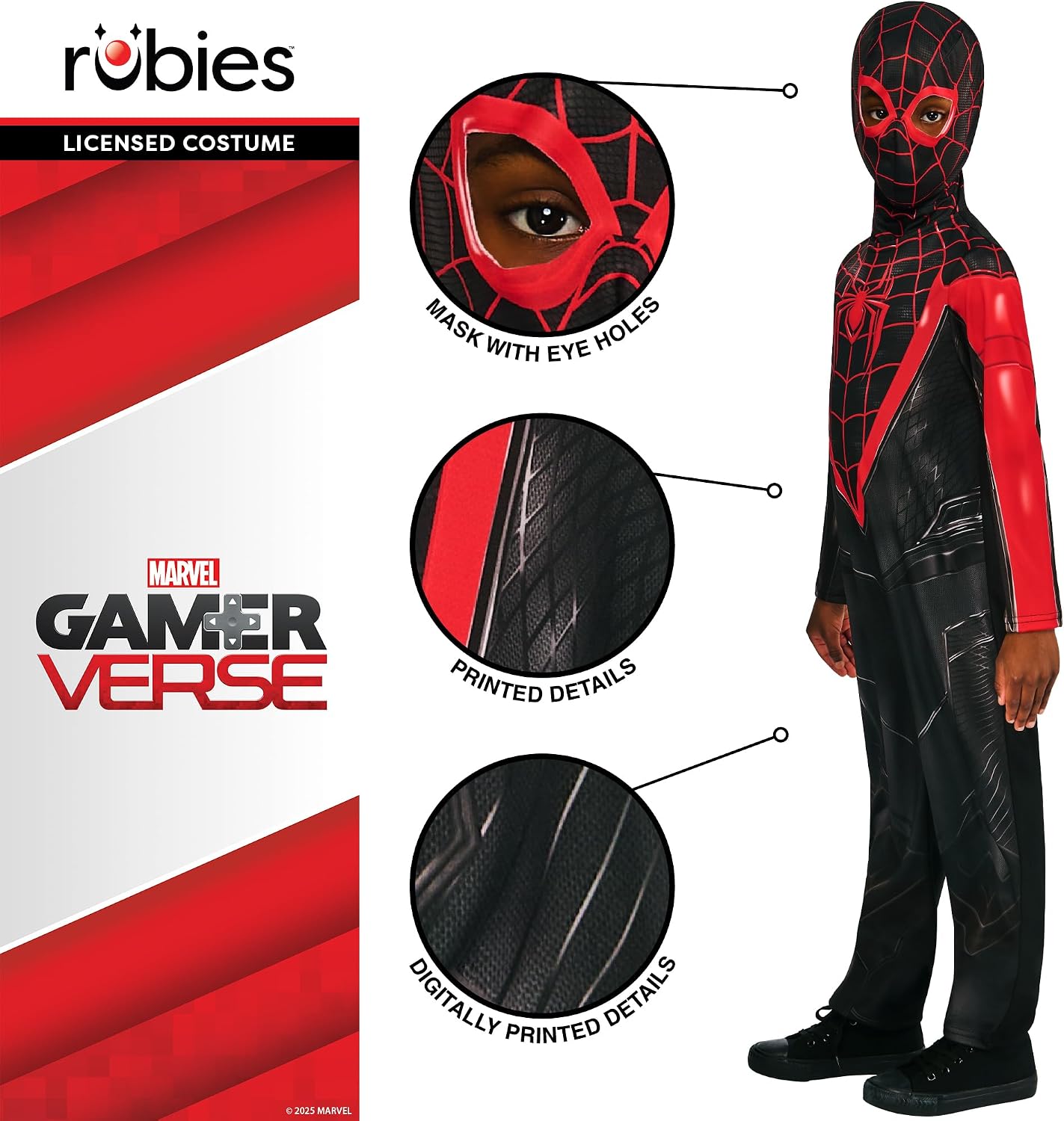 Detalle 2 de Rubie's Black Panther Childs Costume