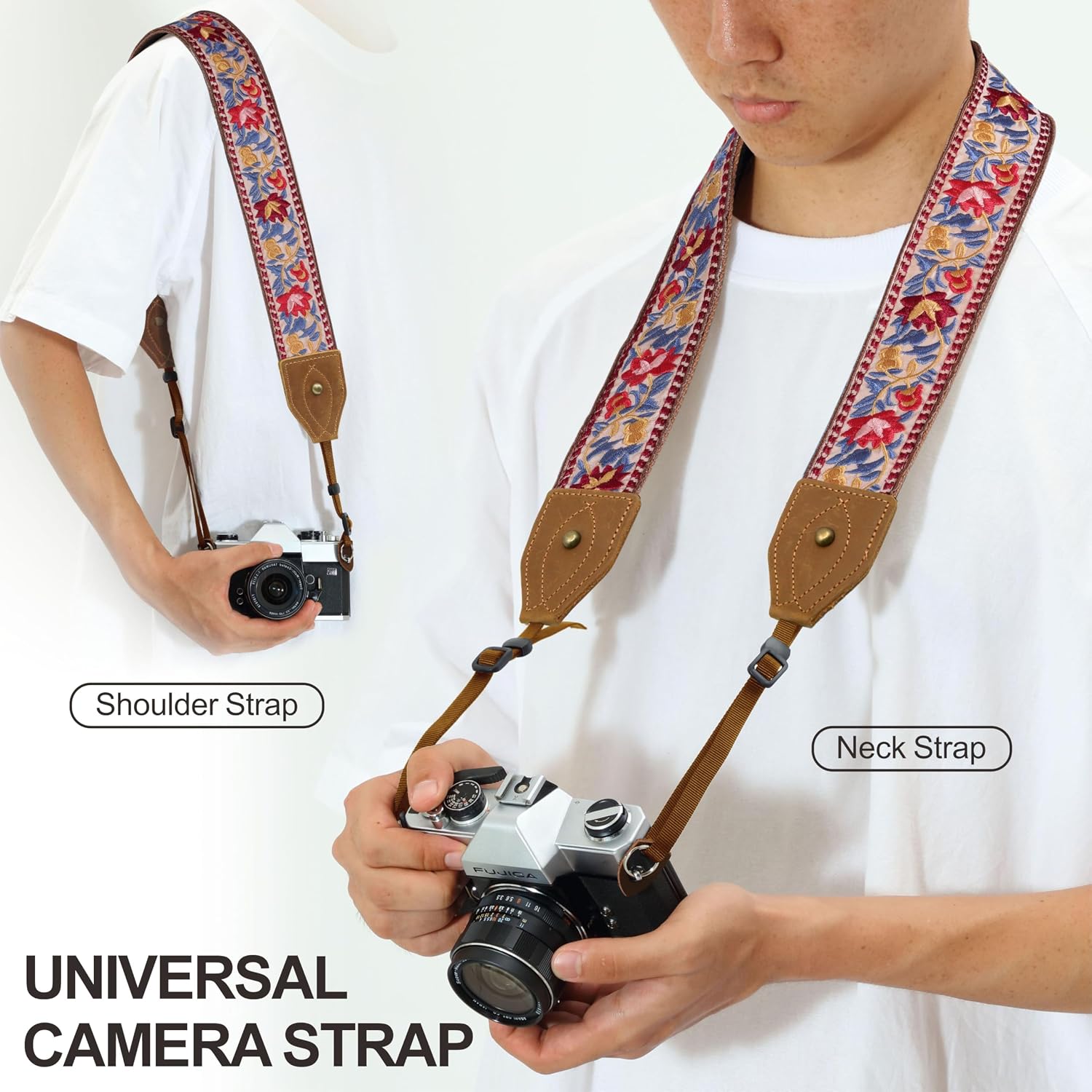 Detalle 2 de Padwa Lifestyle 2" Classic Crazy Horse Camera Strap