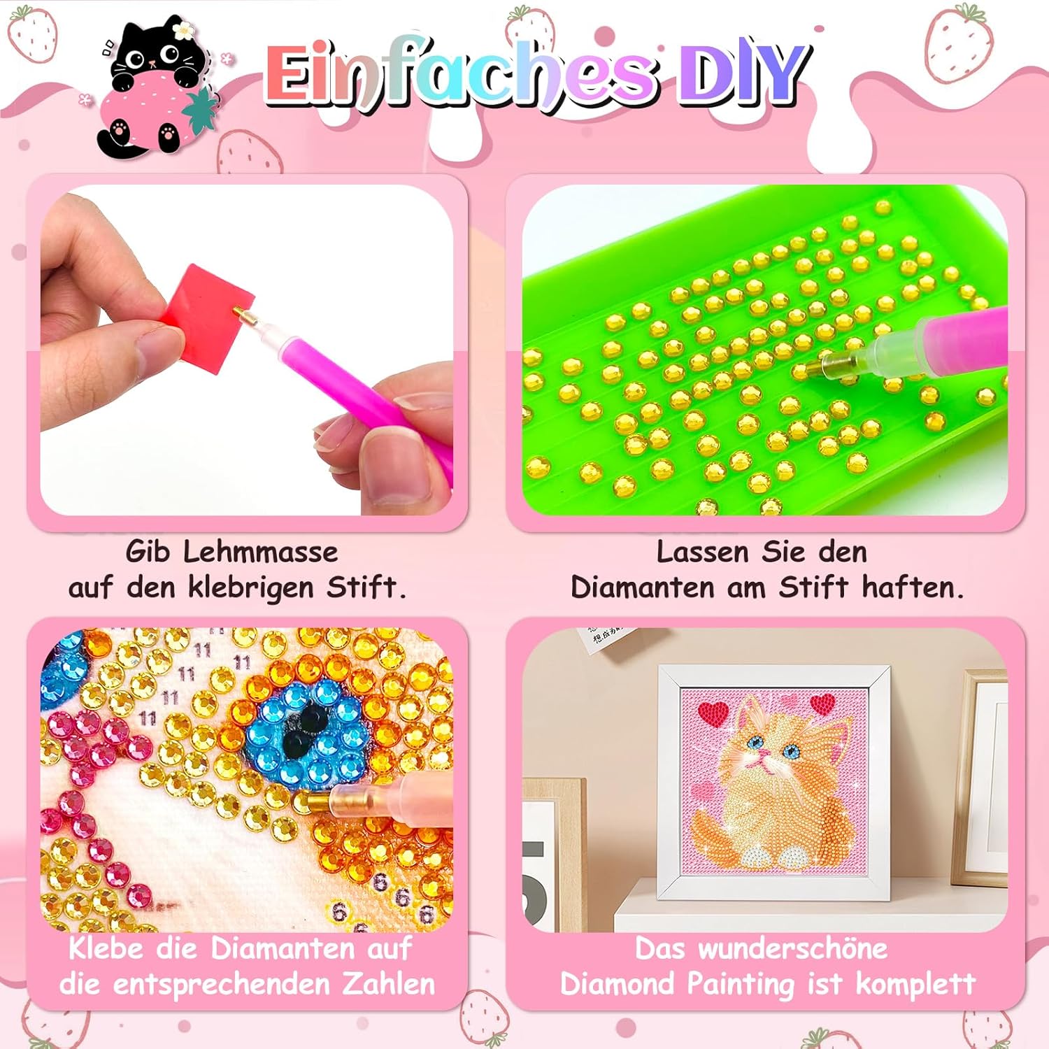 Thumbnail 4 de jieyisier Diamant Malerei 6x6 Zoll 🎨