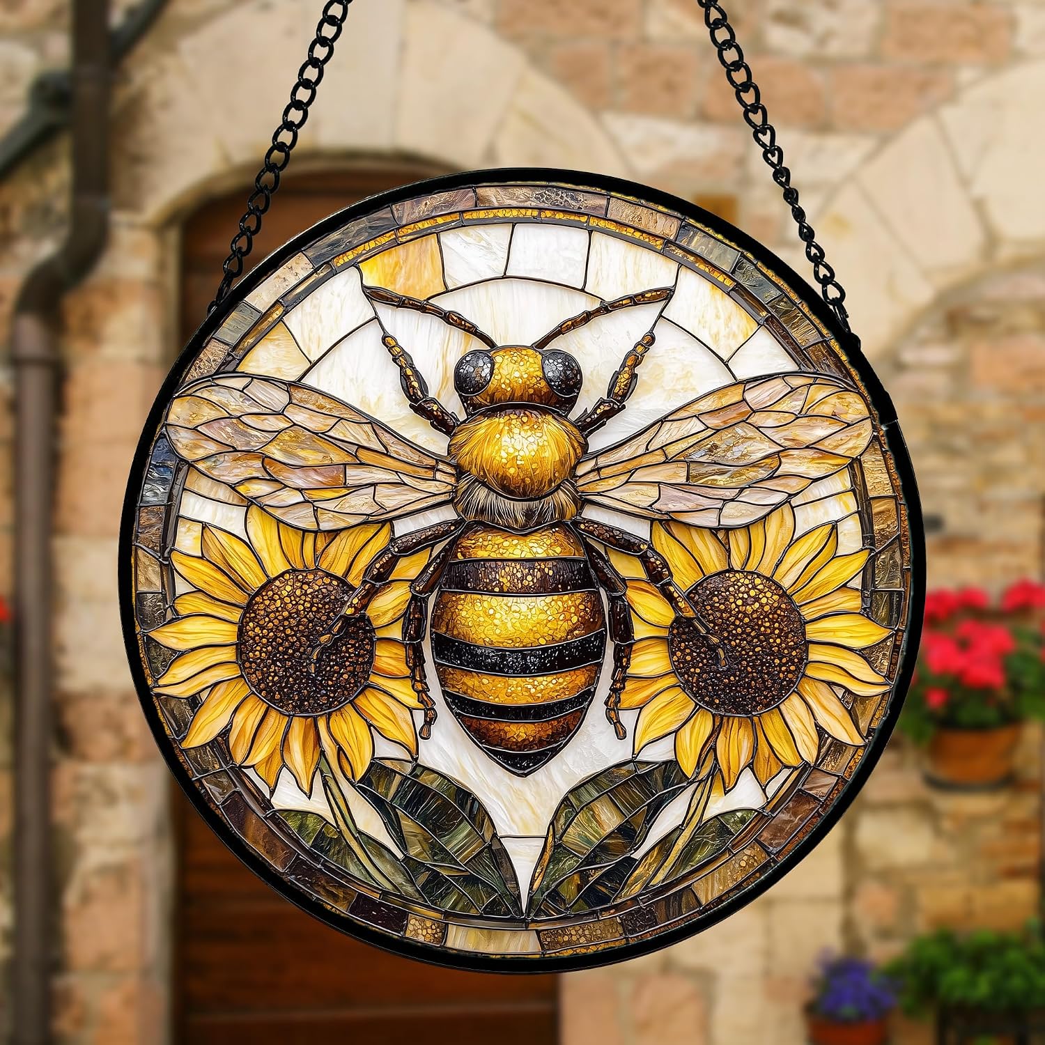 Detalle de Stained Glass Suncatcher, 9.8-Inch