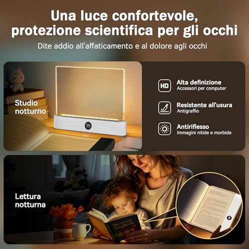 Detalle 2 de CMINGKEJI LED HD Pannello Luce da Lettura: Luce diffusa, protezione oculare e autonomia in una lampada da libro
