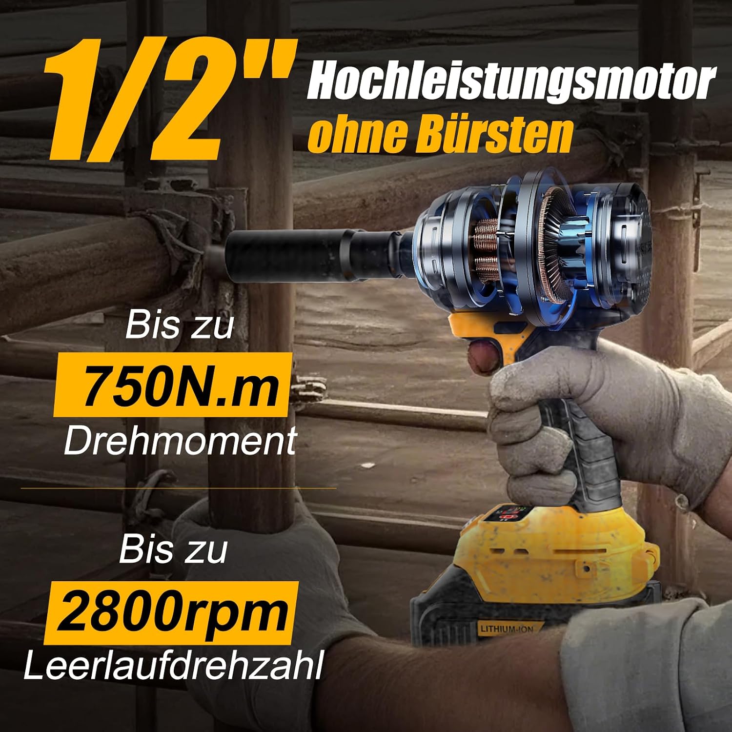 Thumbnail 1 de Adedad 1/2 Schlagschrauber 750 Nm