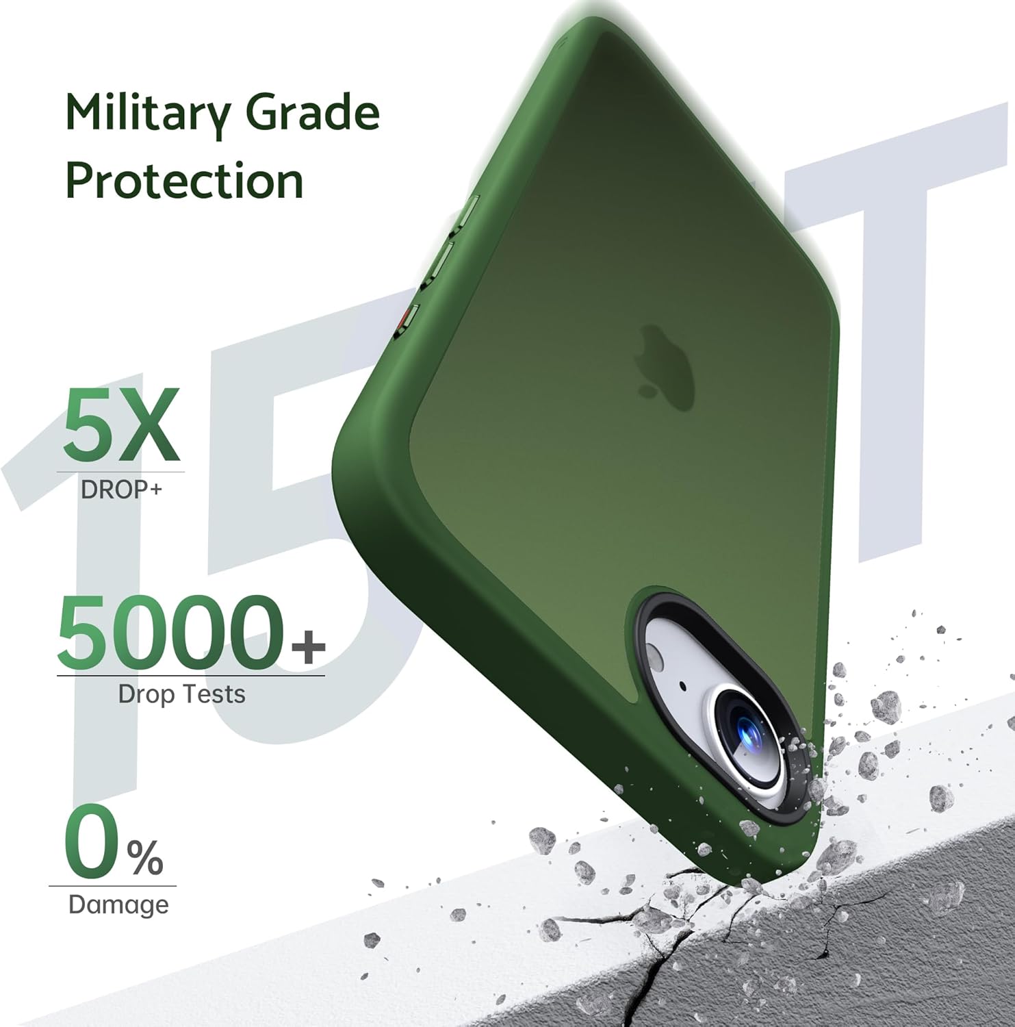 Thumbnail 4 de Anqrp Matt Zero Serie Hülle für iPhone 16e/17e – schlank, robust, kabellos kompatibel