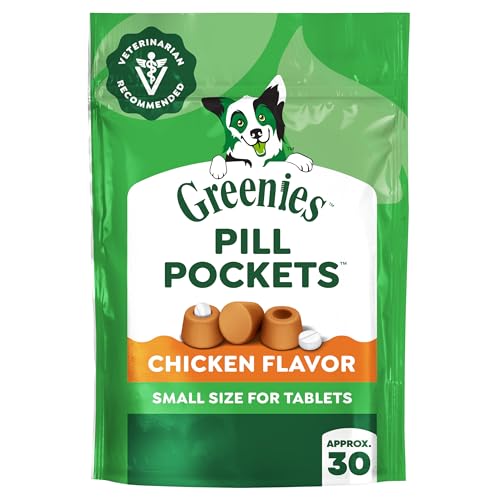 Detalle de Greenies Pill Pockets Small Dog Treats, Chicken Flavor, 3.2 oz