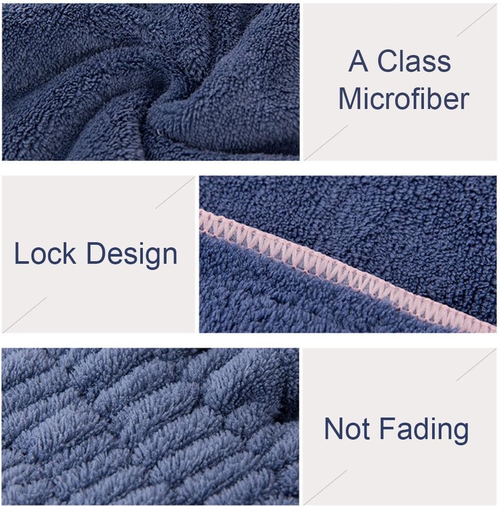 Detalle 2 de Jseng 2-Pack Microfiber Hair Drying Caps (Hair Turban Wrap Towels)