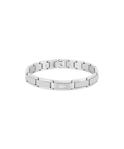 Detalle de Lacoste Men's STENCIL Collection Link Bracelet in Stainless Steel (2040188)
