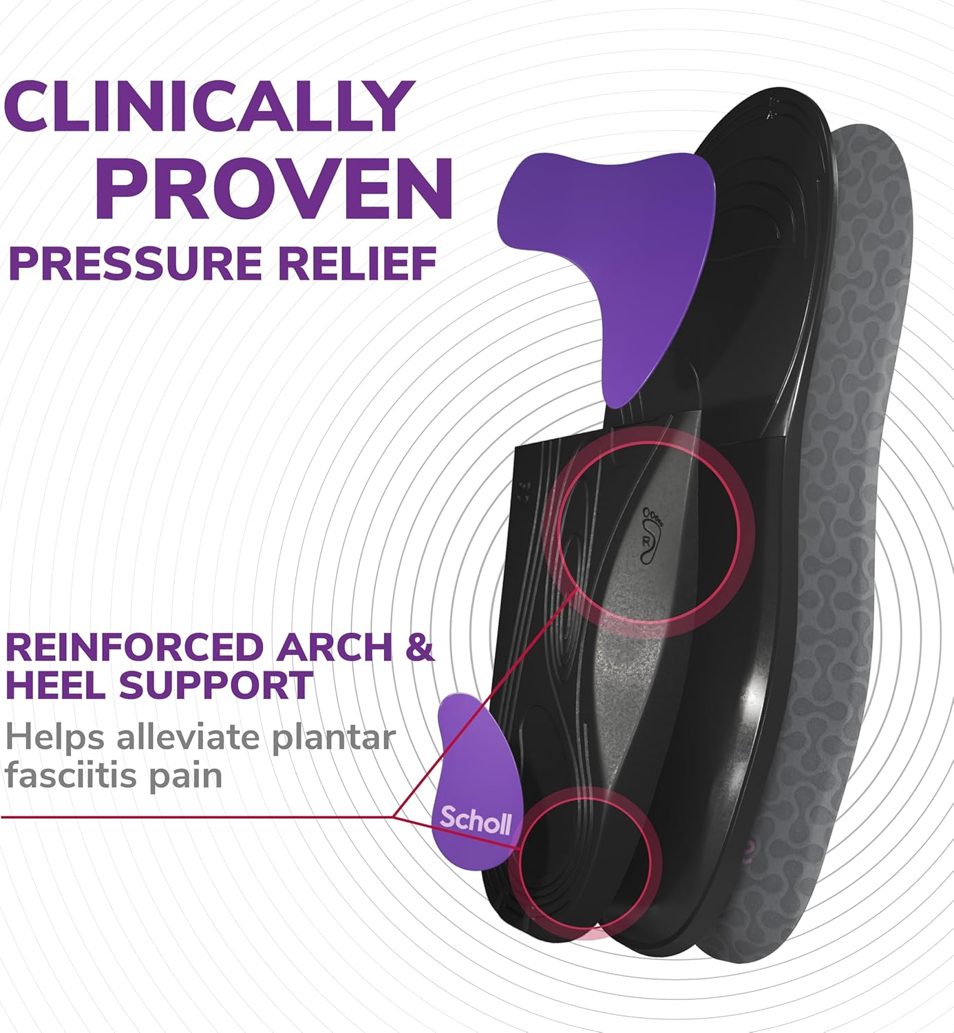 Thumbnail 3 de Scholl in-Balance Orthotics Plantar Fasciitis Insoles — Full-Length Arch Support for Pain Relief