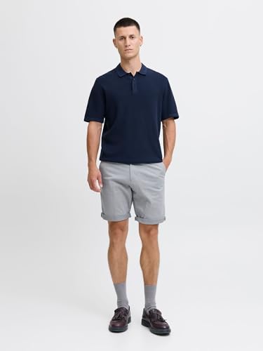 Detalle de JACK & JONES Pantaloncini Chino Uomo Grigio M – stile classico e praticità estiva