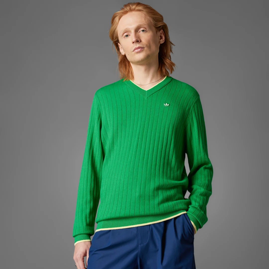 Detalle de Adidas Jersey Originals Cashmere Knit — Verde