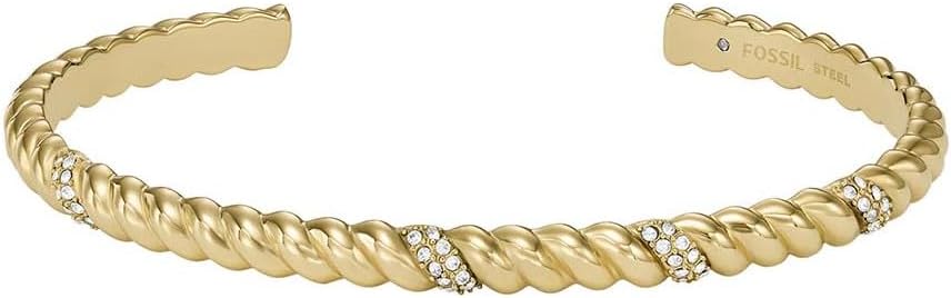 Thumbnail 6 de FOSSIL bracelet femme en acier inoxydable doré à manchette ouverte