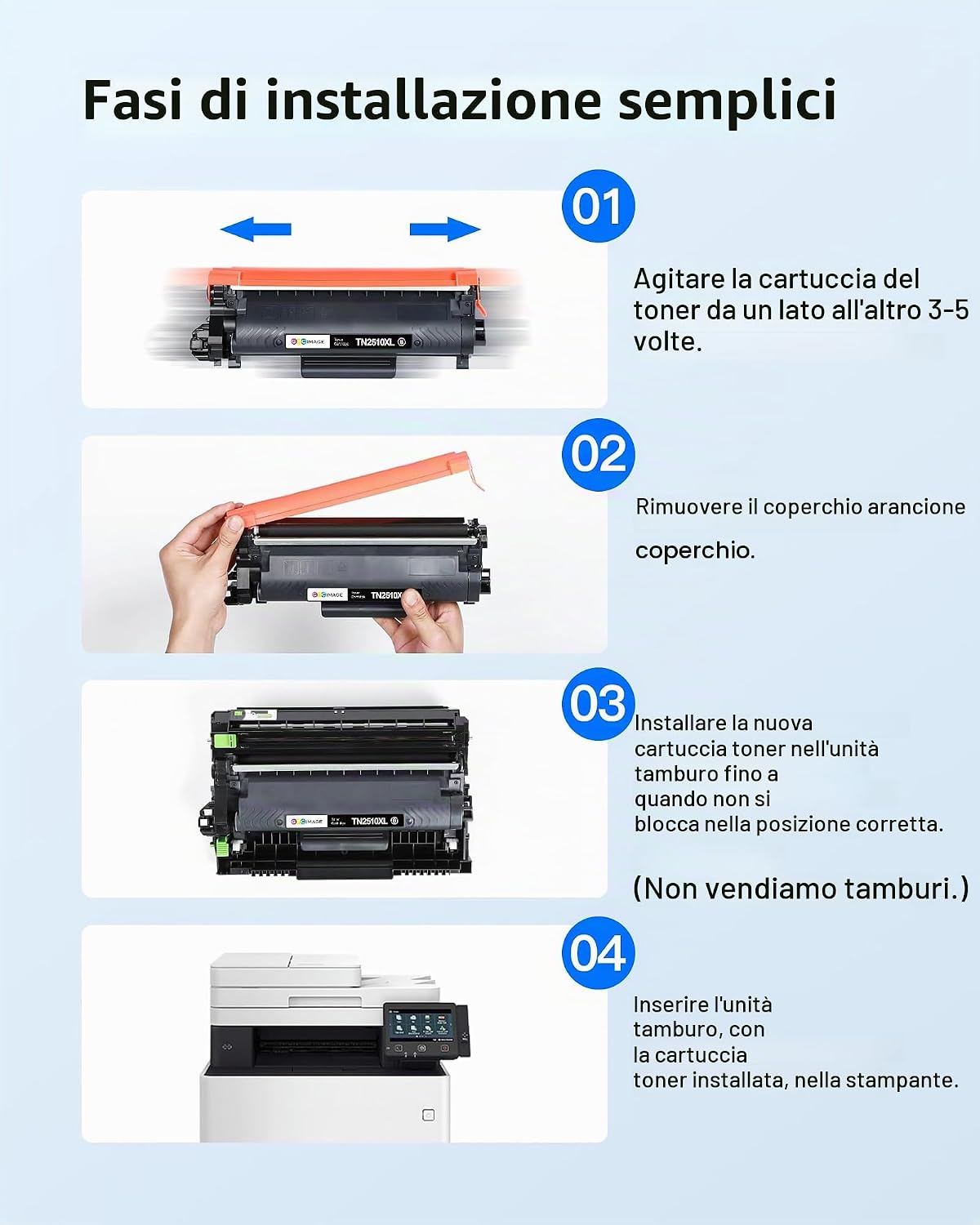 Thumbnail 6 de GPC Image TN2510XL Toner Compatibili per Brother TN-2510/TN2510XL (2 Nero) per MFC-L2800DW… HL-L2445/2660DW