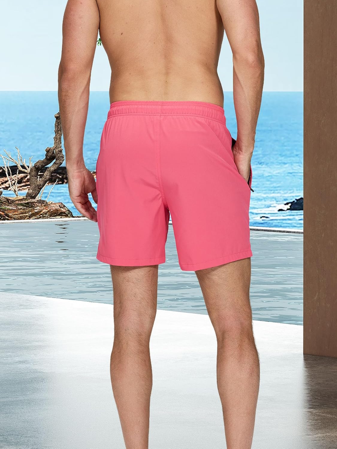 Detalle de Arcweg Herren Badehose mit 5–8 cm Stretch