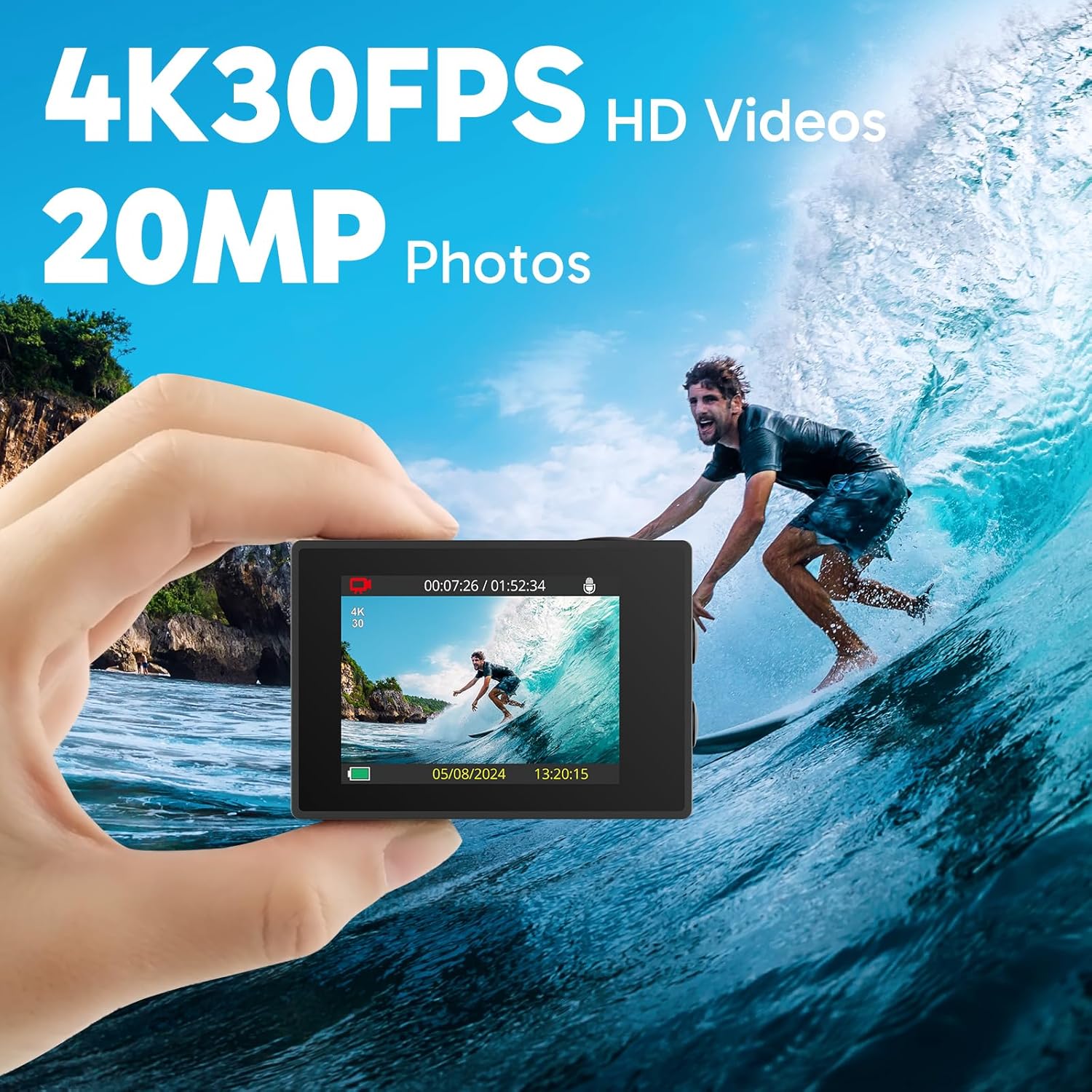 Thumbnail 1 de AKASO EK7000 Action Cam 4K