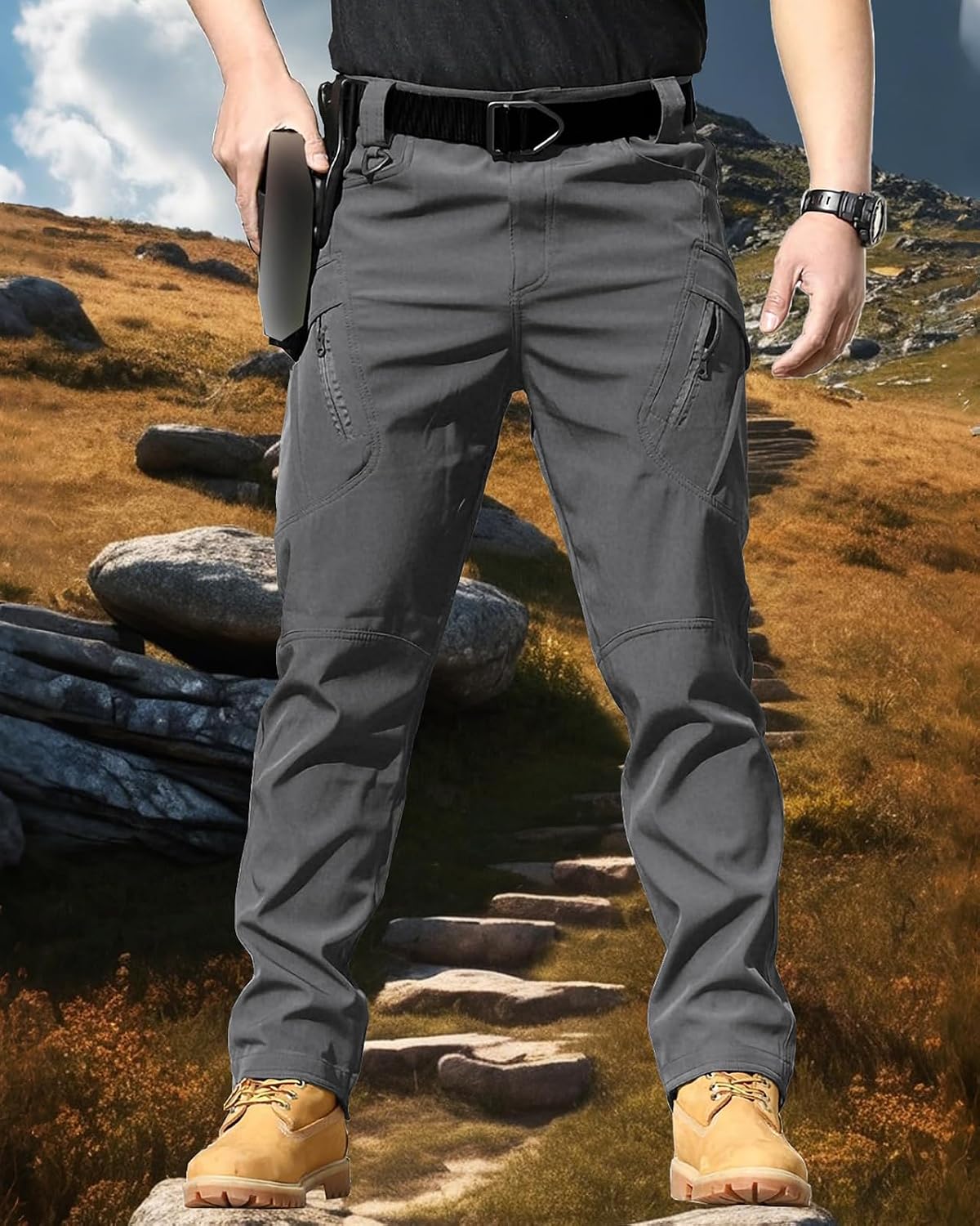 Thumbnail 5 de whox Men's Work Cargo Pants, Water-Resistant Ripstop, 6 Pockets