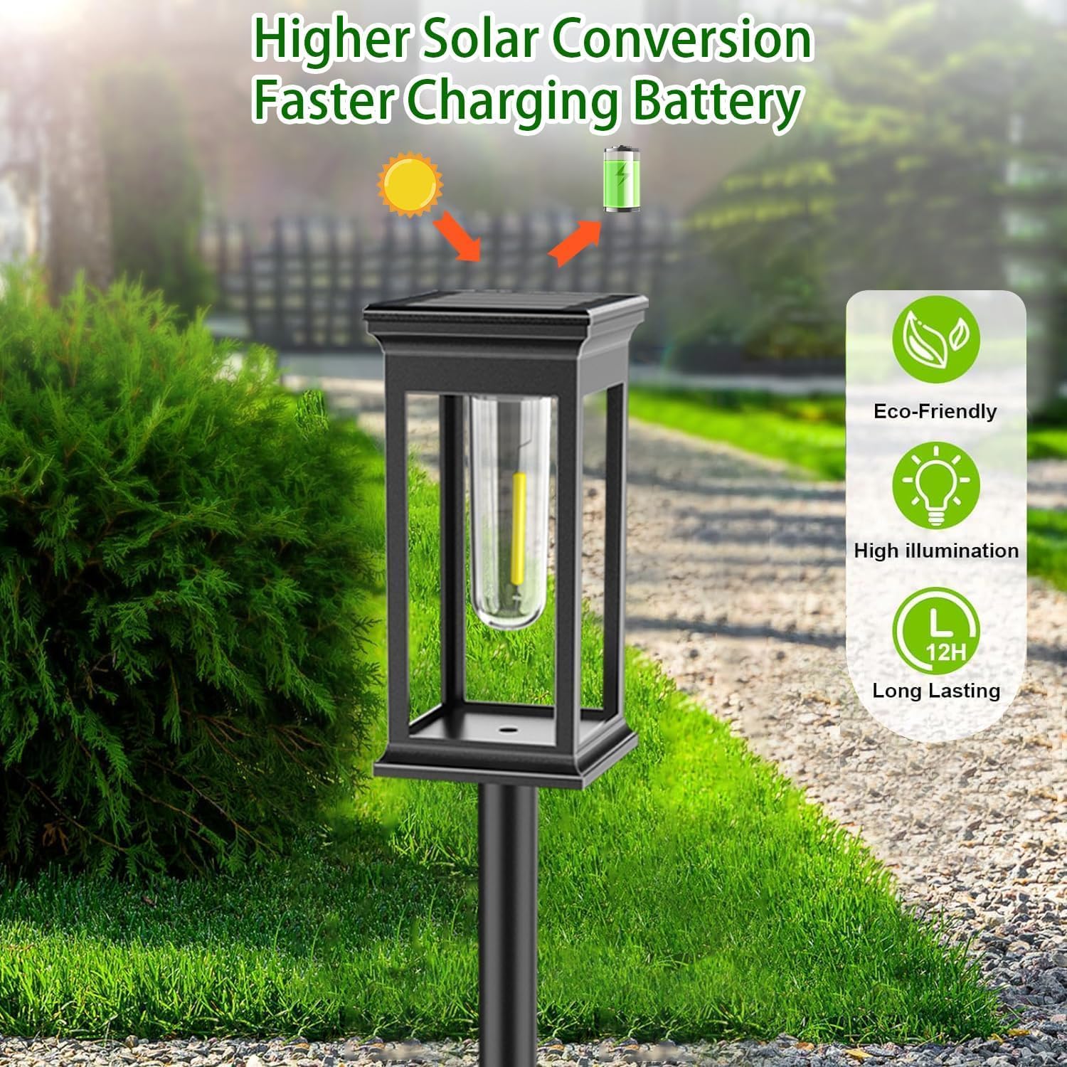 Thumbnail 2 de Lampe solaire jardin 8 lumières 800 mAh