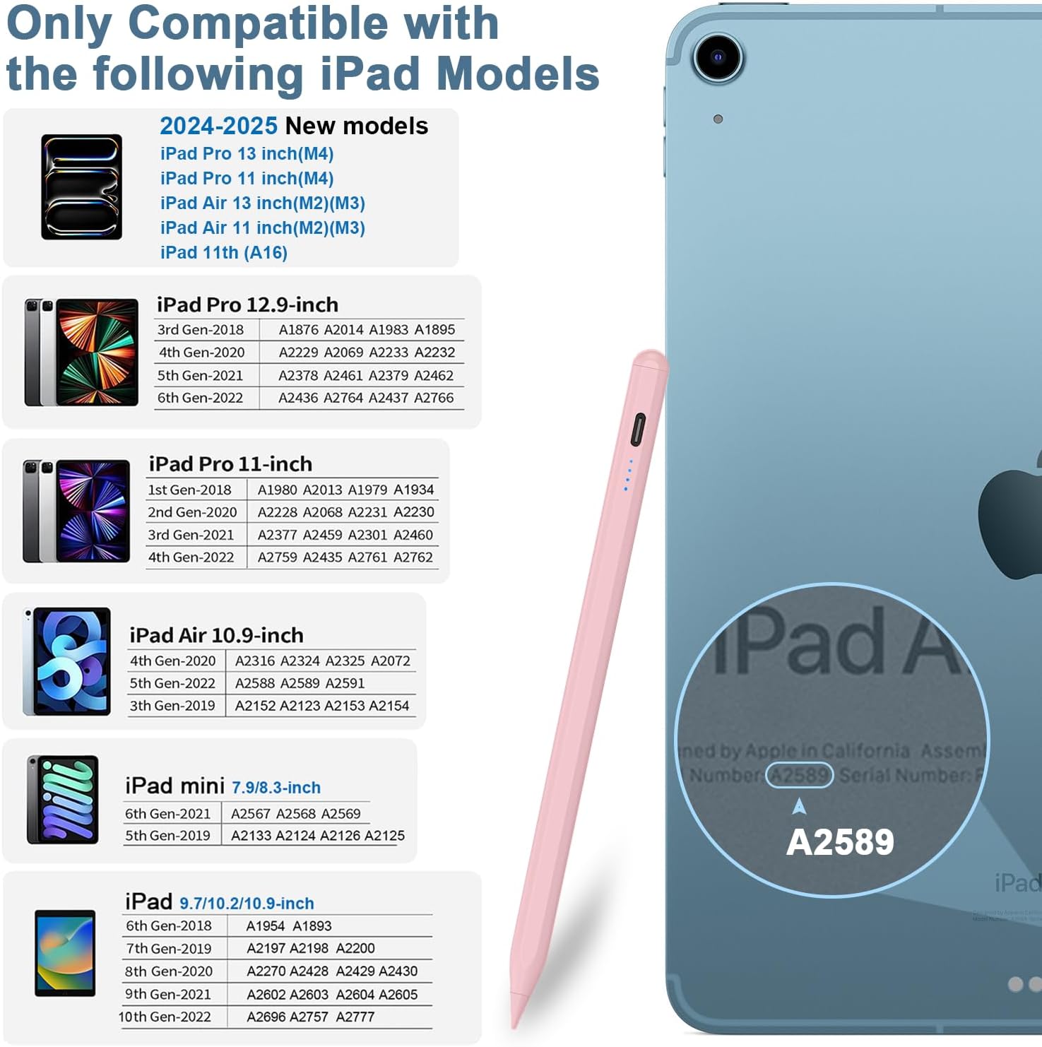 Detalle de iPad stylus pen for 9th & 10th, Type-C