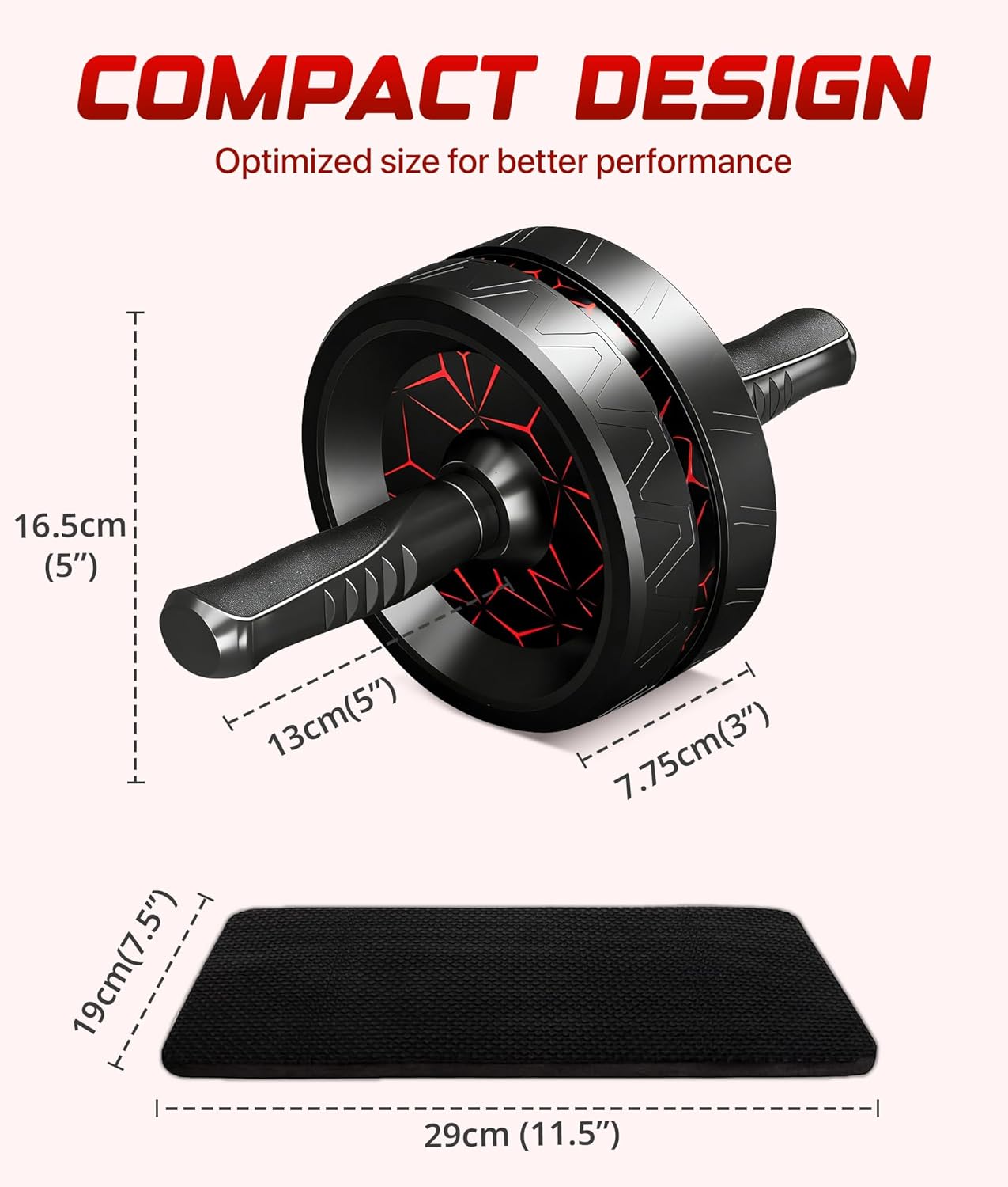 Thumbnail 5 de ROMIX Ab Roller Exercise Wheel 200kg
