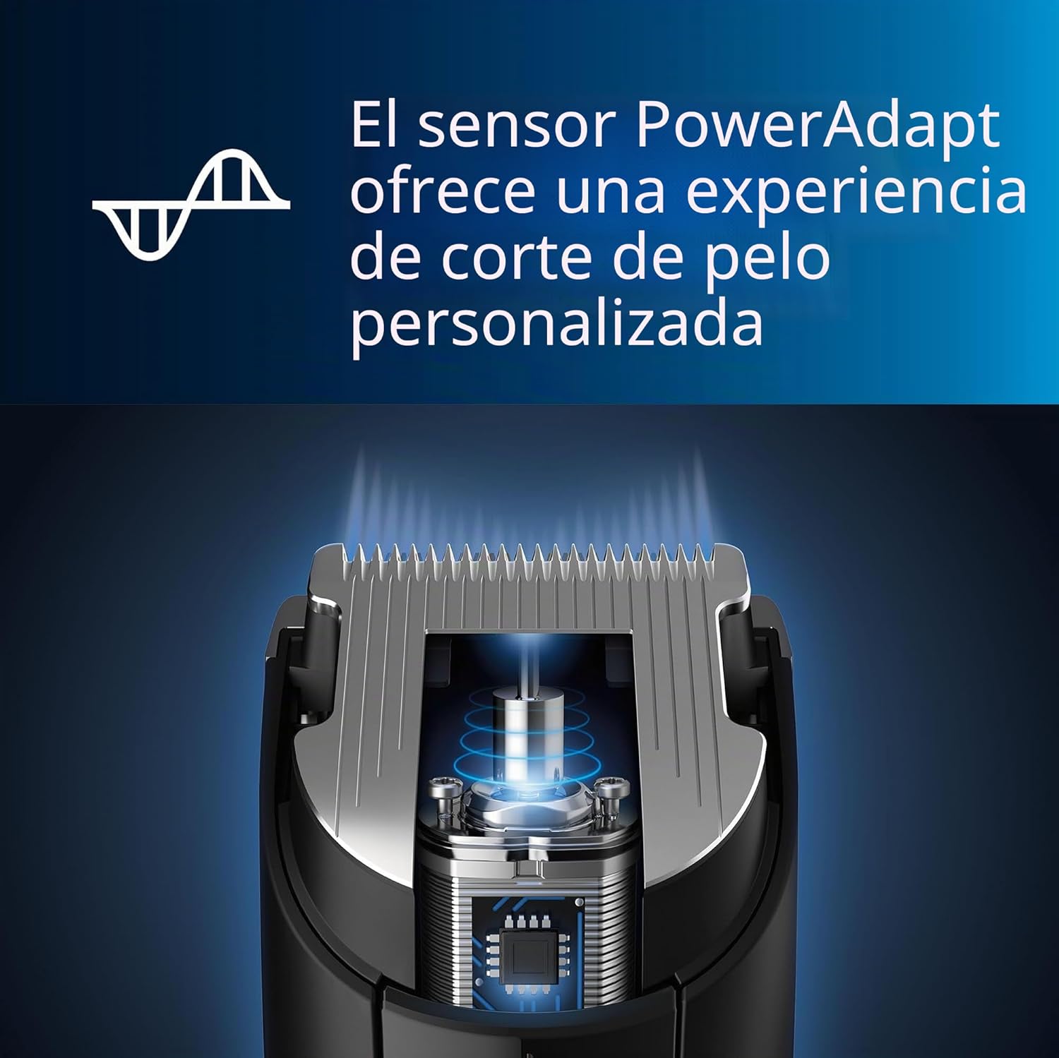Detalle de Philips Cortapelos Titanio, 28 Ajustes, Uso Inalámbrico ✂