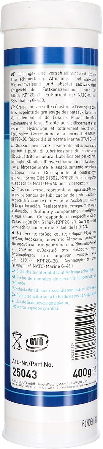 Thumbnail 1 de LIQUI MOLY Marine Bootsfett Calcium Fett 400 g – Boots Schmierfett, Art.-Nr.: 25043