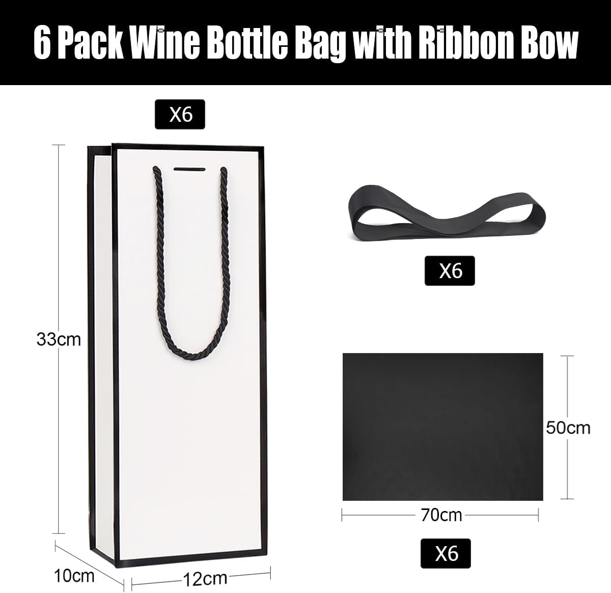 Thumbnail 1 de ZJHiome wine gift bags 33 x 12 x 10 cm