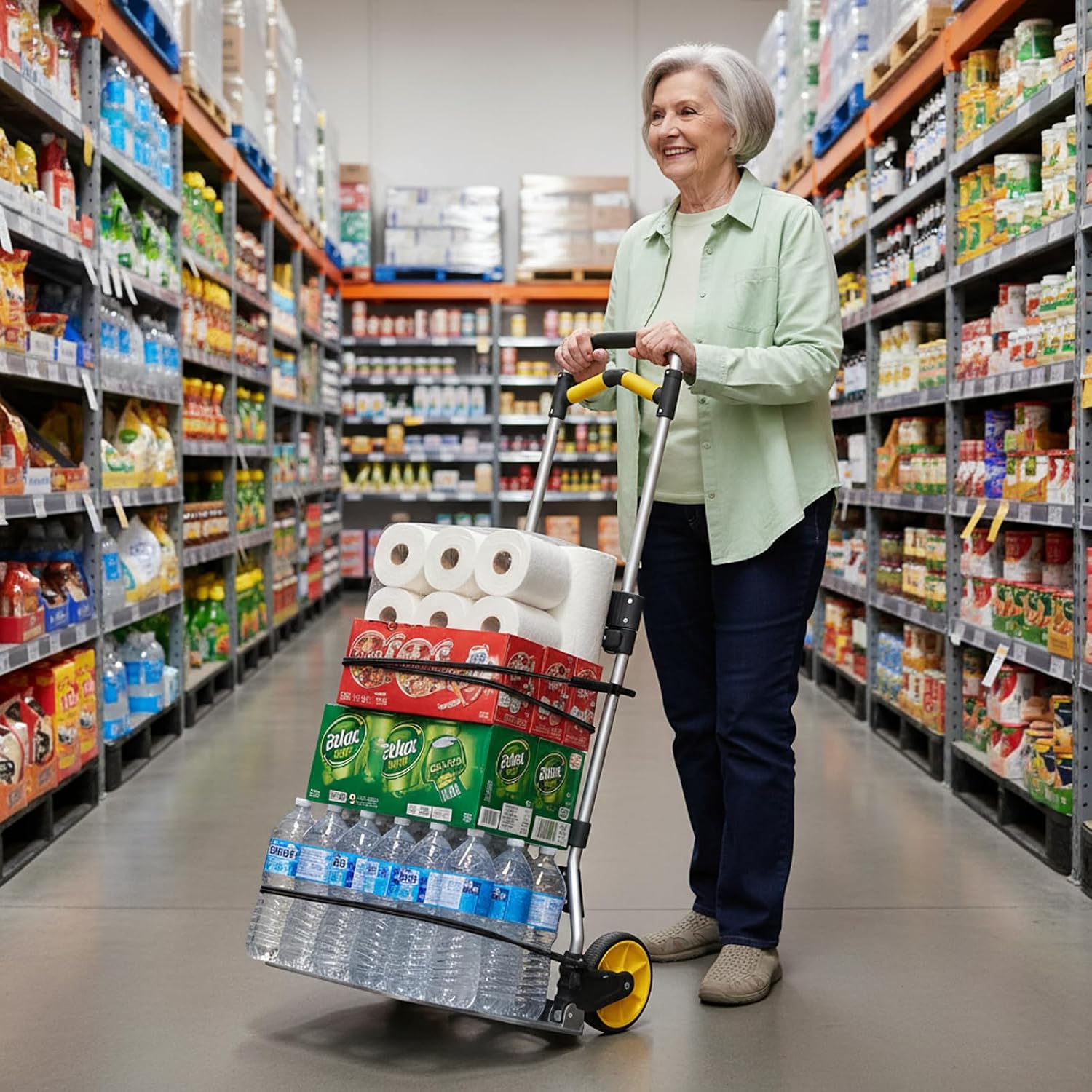 Thumbnail 6 de Leeyoung Folding Hand Truck, 309 lb Capacity