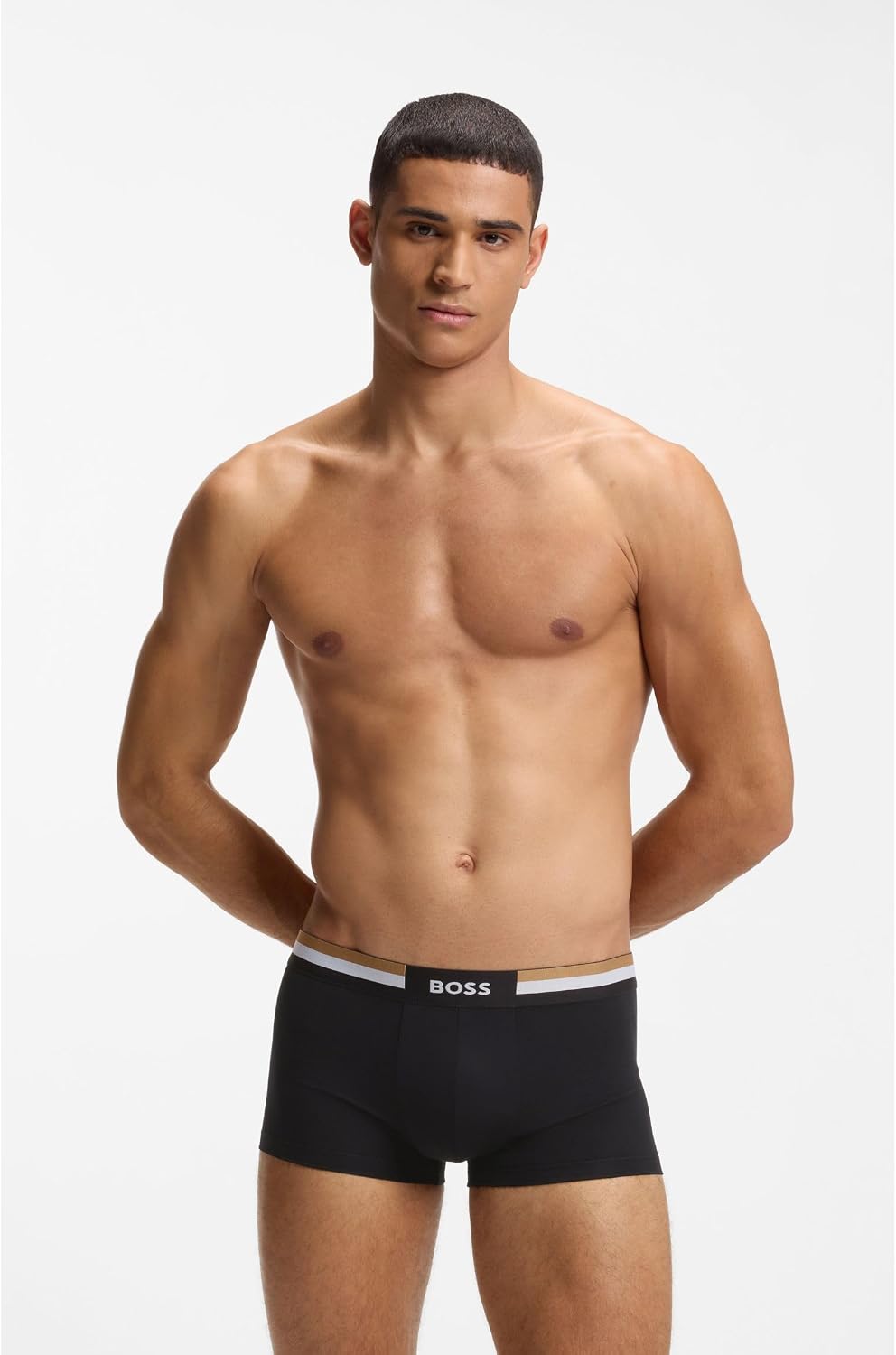 Detalle 2 de BOSS Trunk Homme – caleçon type trunk, taille standard, présenté en boîte