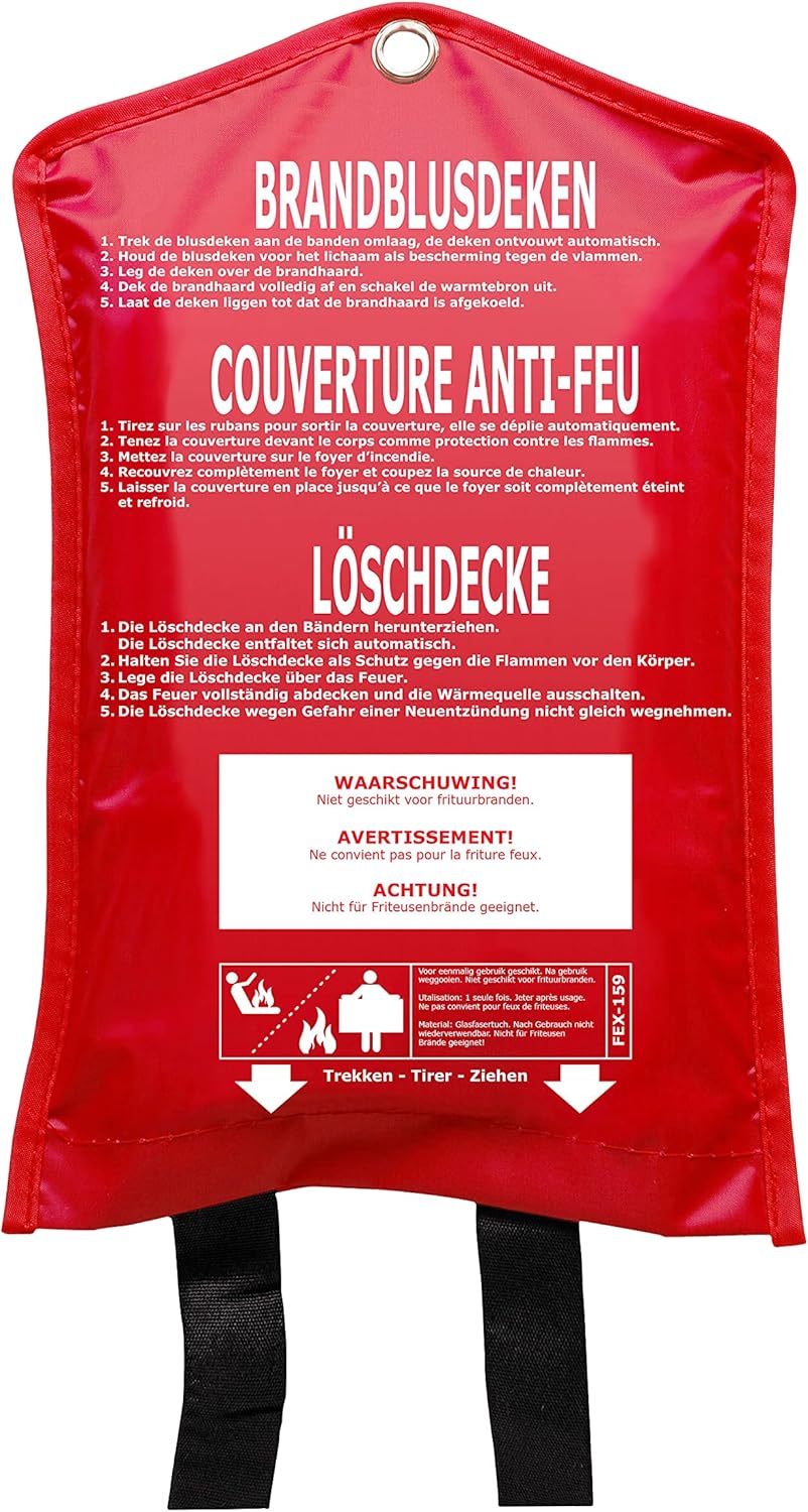Thumbnail 6 de Smartwares Feuerlöschdecke 100 x 100 cm – Glasfasertuch inkl. Schutztasche